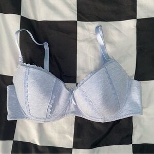 Light blue bra